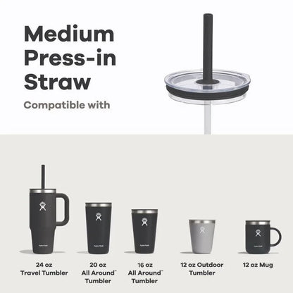 Medium Press-In Straw Lid - US 0400
